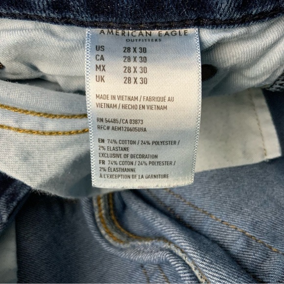 American Eagle Next Level AirFlex Slim Fit Jeans. Mens Size 28 x 30. - Picture 8 of 10